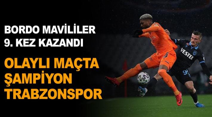 <Olaylı maçta şampiyon Trabzonspor