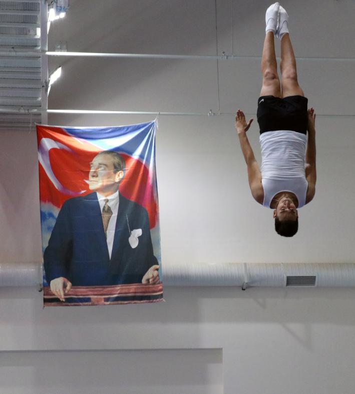 Trampolin Cimnastik Milli Takımı, hazırlıklarını Bolu’da sürdürüyor