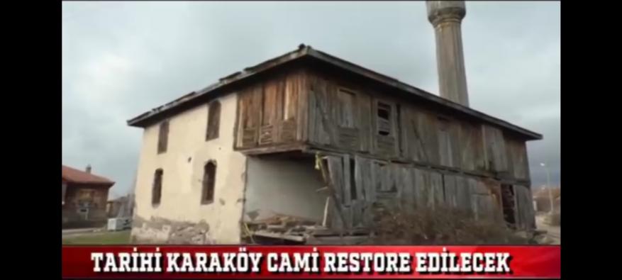 Bolu Kıbrıscık’da ”Karaköy Tarihi Cami” restore edilecek
